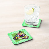 Grüne Billard; Pool Getränkeuntersetzer (Rechte Seite)