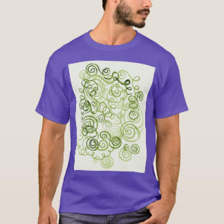 Grüne, Bio Linien, Wasserfarbe Pa T-Shirt