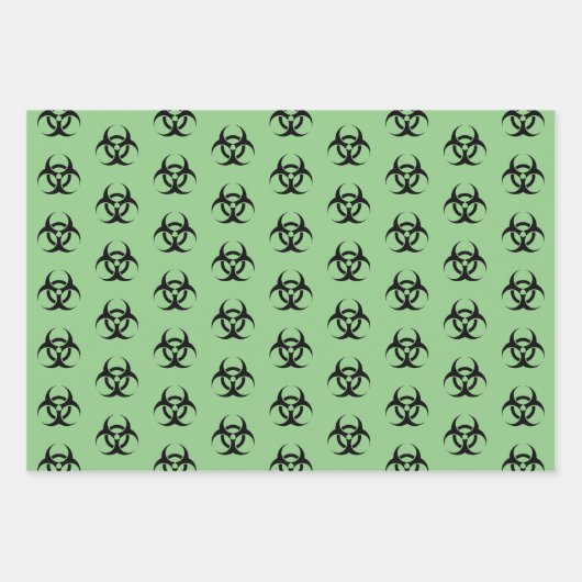 Grüne Biogefährdung Geschenkpapier Set (Vorderseite)