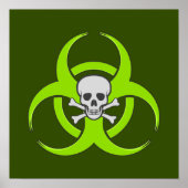 Grüne Biogefährdung Poster (Vorne)