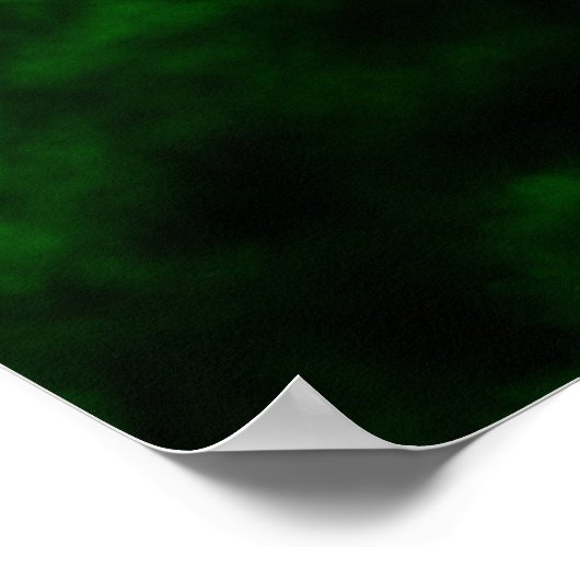 Grüne Biogefährdung Poster (Ecke)