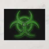Grüne Biogefährdung Postkarte (Vorderseite)