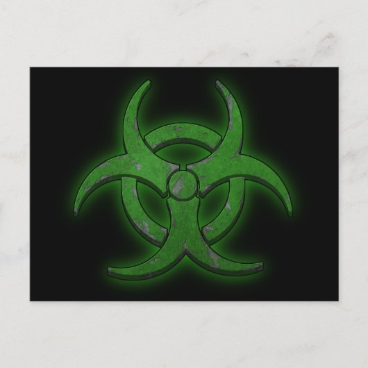 Grüne Biogefährdung Postkarte (Vorderseite)