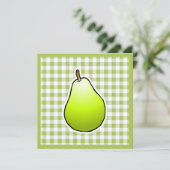 Grüne Birne für den Muttertag Karte (Stehend Vorderseite)