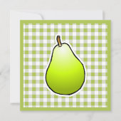 Grüne Birne für den Muttertag Karte (Vorderseite)