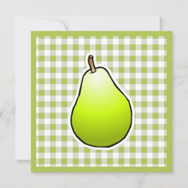 Grüne Birne für den Muttertag Karte