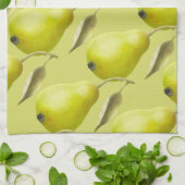 Grüne Birnen Geschirrtuch (Gefaltet)