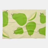 Grüne Birnen-Küchenhandtuch Geschirrtuch (Horizontal)