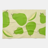 Grüne Birnen-Küchenhandtuch Geschirrtuch (Horizontal)