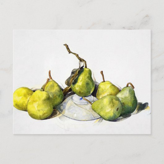 Grüne Birnen von Charles Demuth Postkarte (Vorderseite)