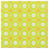 Grüne, bittere Donuts mit Ocker Stoff (Nahaufnahme)