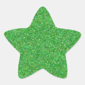 Grüne Blase Stern-Aufkleber (Vorderseite)