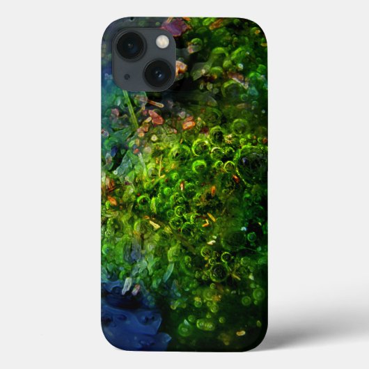 Grüne Blasen Abstrakt Case-Mate iPhone Hülle (Rückseite)