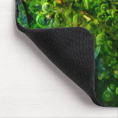 Grüne Blasen Abstrakt Mousepad (Ecke)