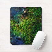 Grüne Blasen Abstrakt Mousepad (Mit Mouse)