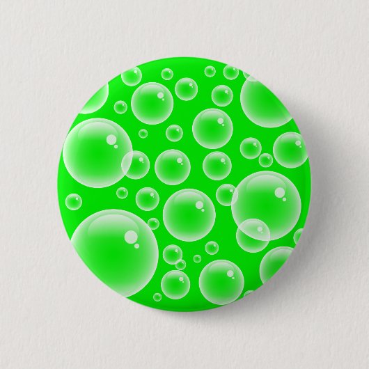 Grüne Blasen Button (Vorderseite)