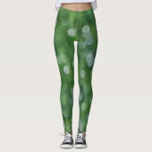 Grüne Blasen für Leggings der grünen Kunst (Vorderseite)
