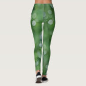 Grüne Blasen für Leggings der grünen Kunst (Rückseite)