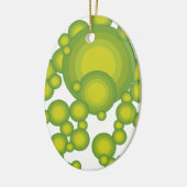 Grüne Blasen Keramikornament (Links)