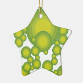 Grüne Blasen Keramikornament (Links)