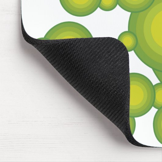 Grüne Blasen Mousepad (Ecke)