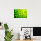 Grüne Blasen Poster (Heimbüro)