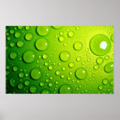 Grüne Blasen Poster (Vorne)