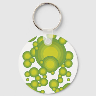 Grüne Blasen Schlüsselanhänger