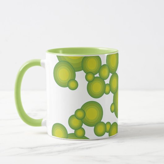Grüne Blasen Tasse (Links)