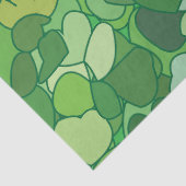 Grüne Blatt Botanik Seidenpapier (Detail)