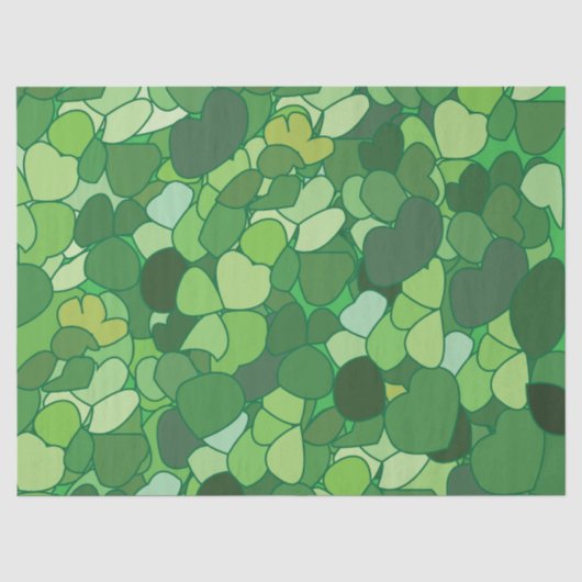 Grüne Blatt Botanik Seidenpapier (Vorderseite)