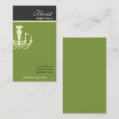 Grüne Blatt Visitenkarte (Vorne/Hinten)