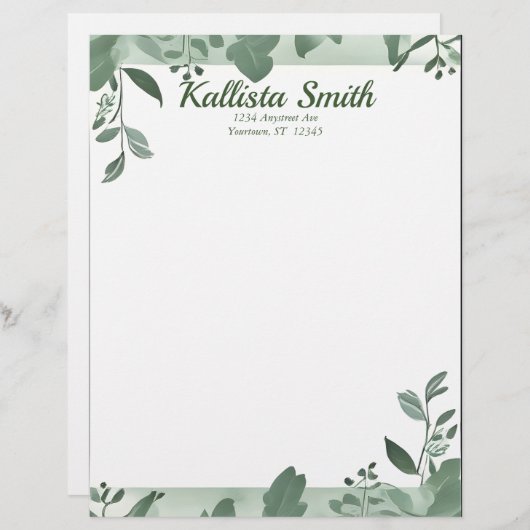 Grüne Blätter (Vorne/Hinten)