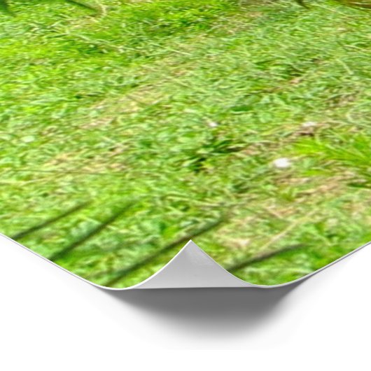 Grüne Blätter 11 x 85 Plakat (Ecke)