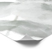 Grüne Blätter Abstrakt drucken Poster (Ecke)