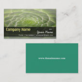 Grüne Blätter Aeonium Tabuliforme Business Templat Visitenkarte (Vorne/Hinten)