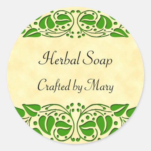 Grüne Blätter Aufkleber für das benutzerdefinierte (Vorderseite)