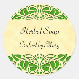 Grüne Blätter Aufkleber für das benutzerdefinierte