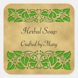 Grüne Blätter Aufkleber für das benutzerdefinierte