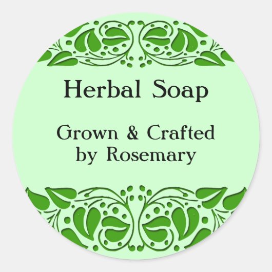 Grüne Blätter Aufkleber für das benutzerdefinierte (Vorderseite)