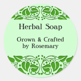 Grüne Blätter Aufkleber für das benutzerdefinierte