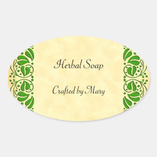 Grüne Blätter Aufkleber für Handys (Vorderseite)