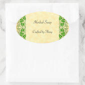 Grüne Blätter Aufkleber für Handys (Tasche)