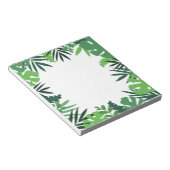 Grüne Blätter aus Palmen, wildes Urwald Notizblock (angewinkelt)