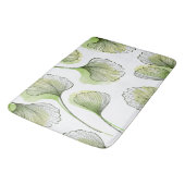 Grüne Blätter Badematte (Schrägansicht)