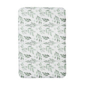 Grüne Blätter Badematte (Vorderseite Vertikal)