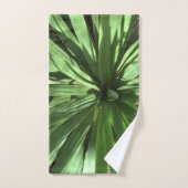 Grüne Blätter Badhandtuch Set (Handtuch)