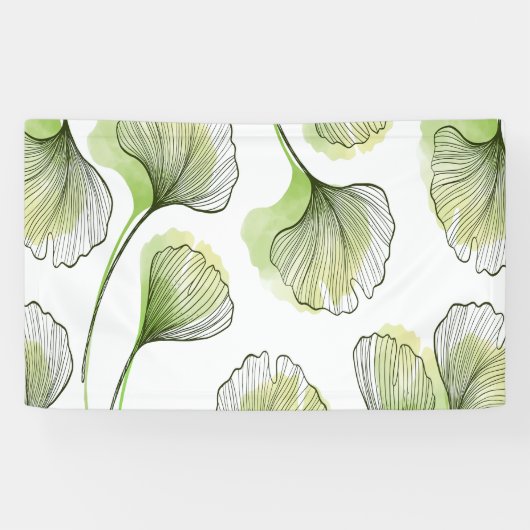 Grüne Blätter Banner (Horizontal)