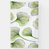 Grüne Blätter Banner (Vertikal)