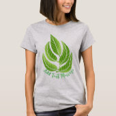 Grüne Blätter Blatt T-Shirt (Vorderseite)
